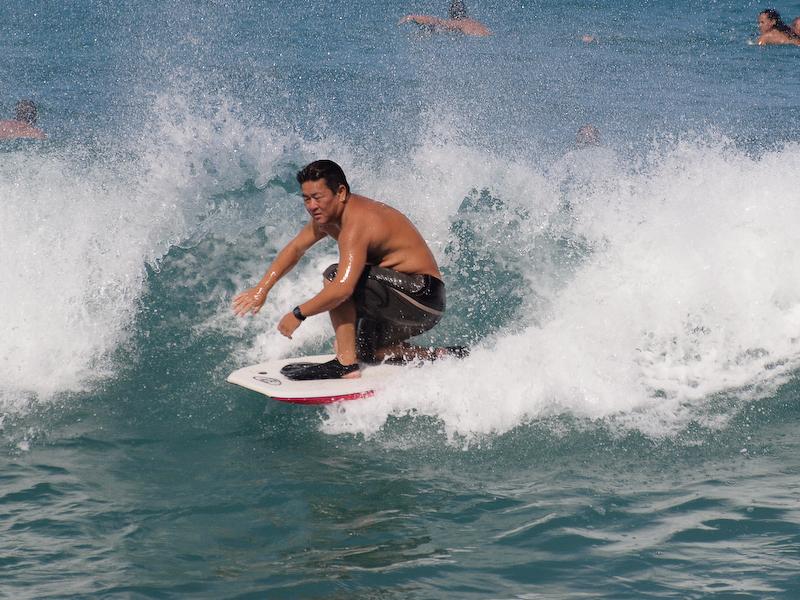 Boogieboarding, Waikiki Beach, Oahu